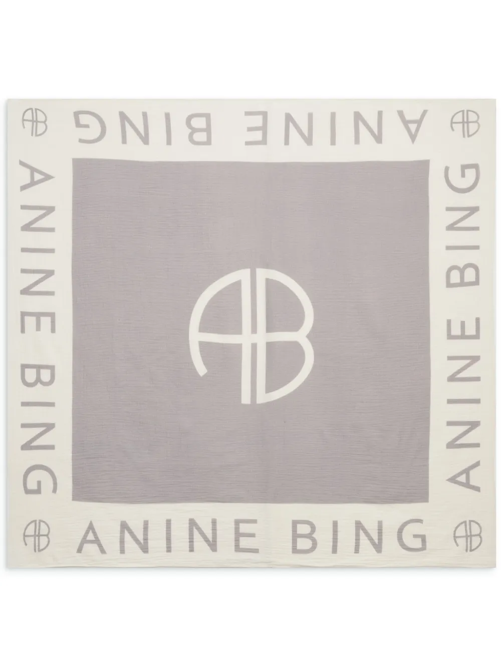 ANINE BING logo-print cotton pareo