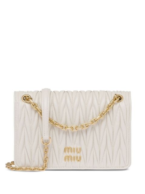 Miu Miu Matelasse nappa leather mini bag Women