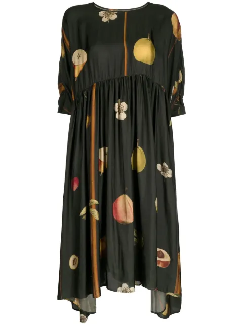 Uma Wang fruit-print maxi dress