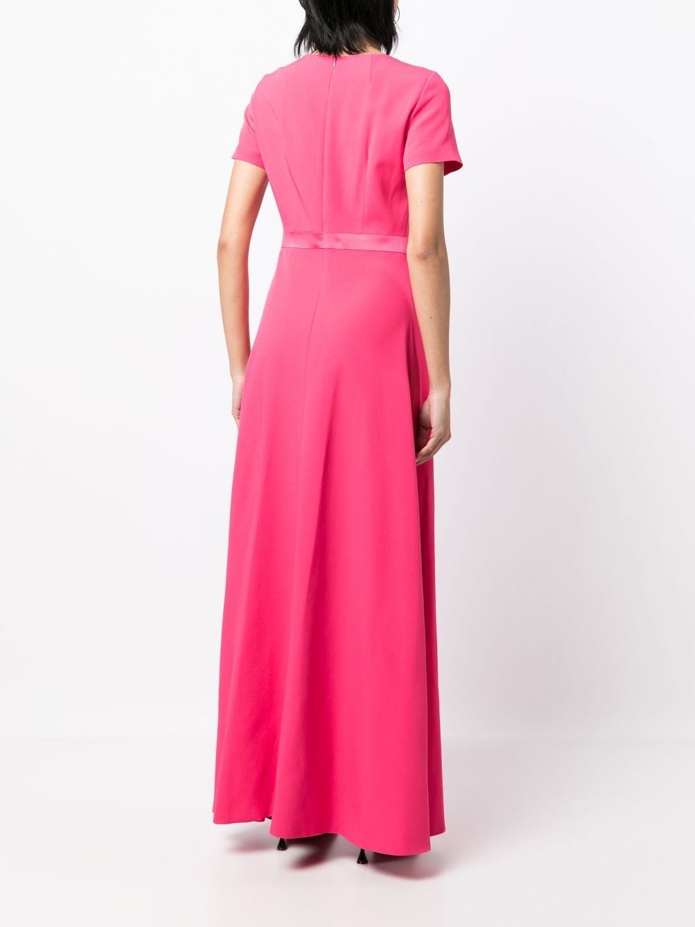 Shop Paule Ka Asymmetric Maxi Dress In Pink