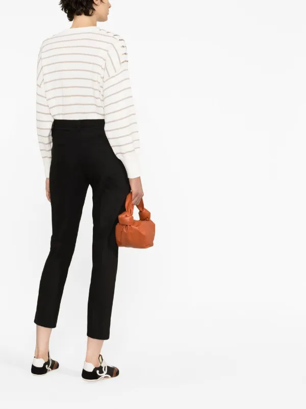 Brunello Cucinelli Monili slim-fit Trousers | Black