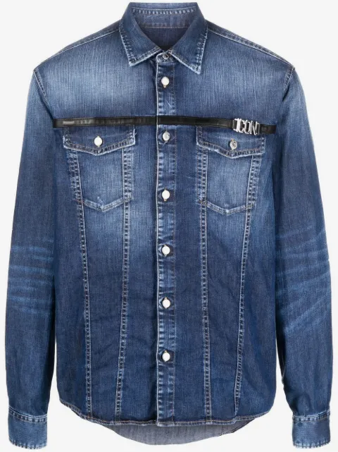 DSQUARED2 faded denim shirt