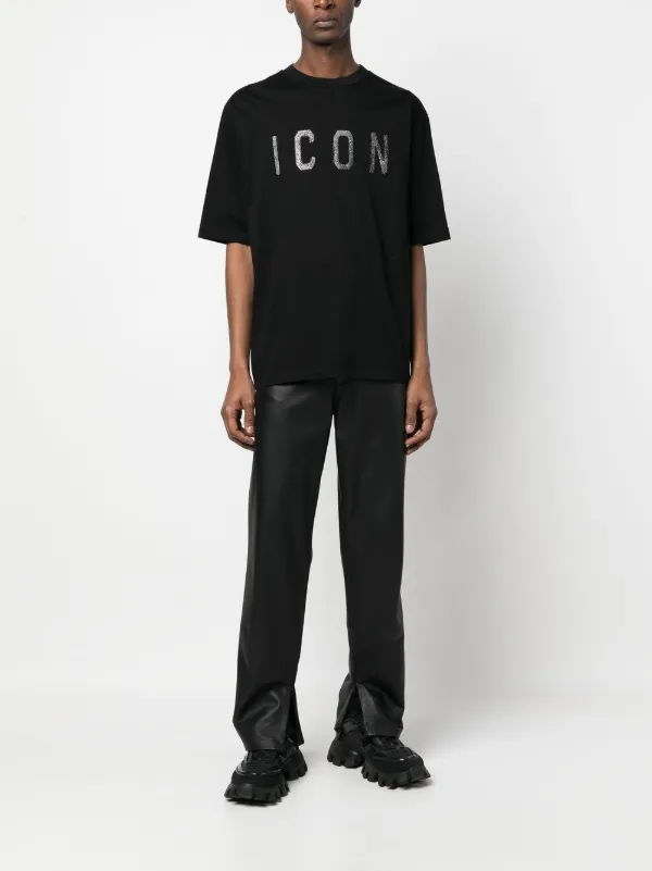 DSQUARED2 Icon プリント Tシャツ | ブラック | FARFETCH JP