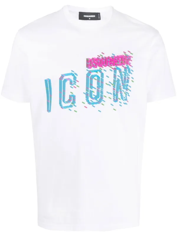 DSQUARED2 Icon プリント Tシャツ | ホワイト | FARFETCH JP