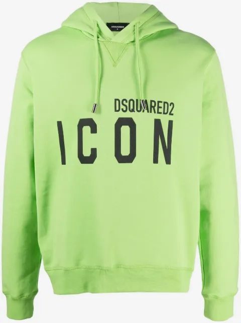 DSQUARED2 Icon-print cotton hoodie