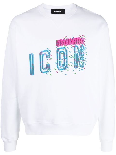 DSQUARED2 Icon-print cotton sweatshirt Men