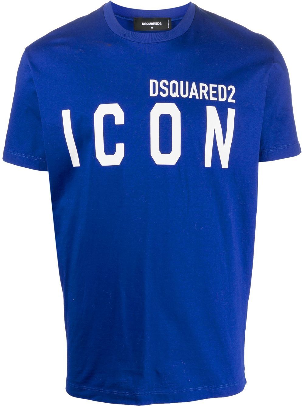 Shop Dsquared2 Icon-print Cotton T-shirt In Blau