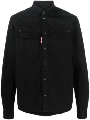 Embellished hotsell denim shirt