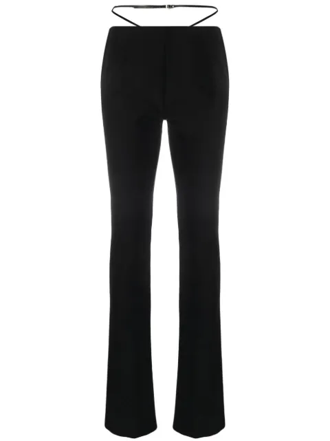 Dsquared2 strap-detail flared trousers