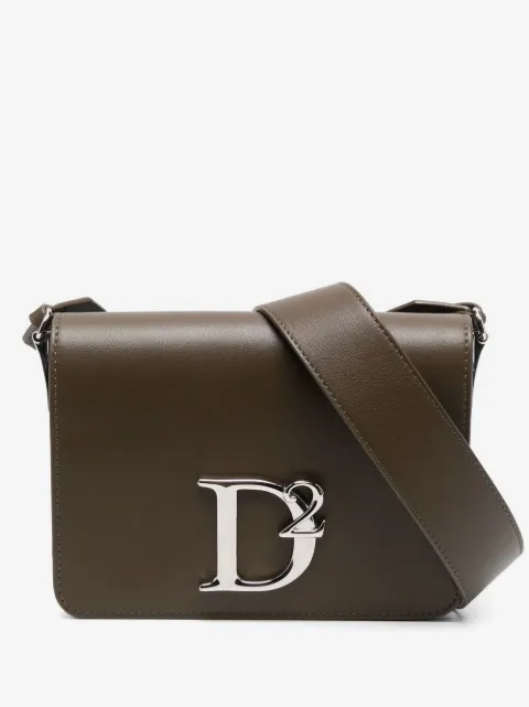 DSQUARED2 bolsa crossbody con placa del logo