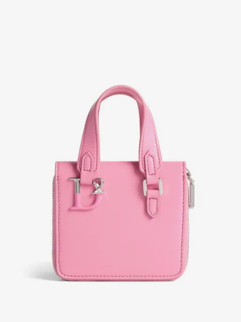 DSQUARED2 logo-plaque leather purse