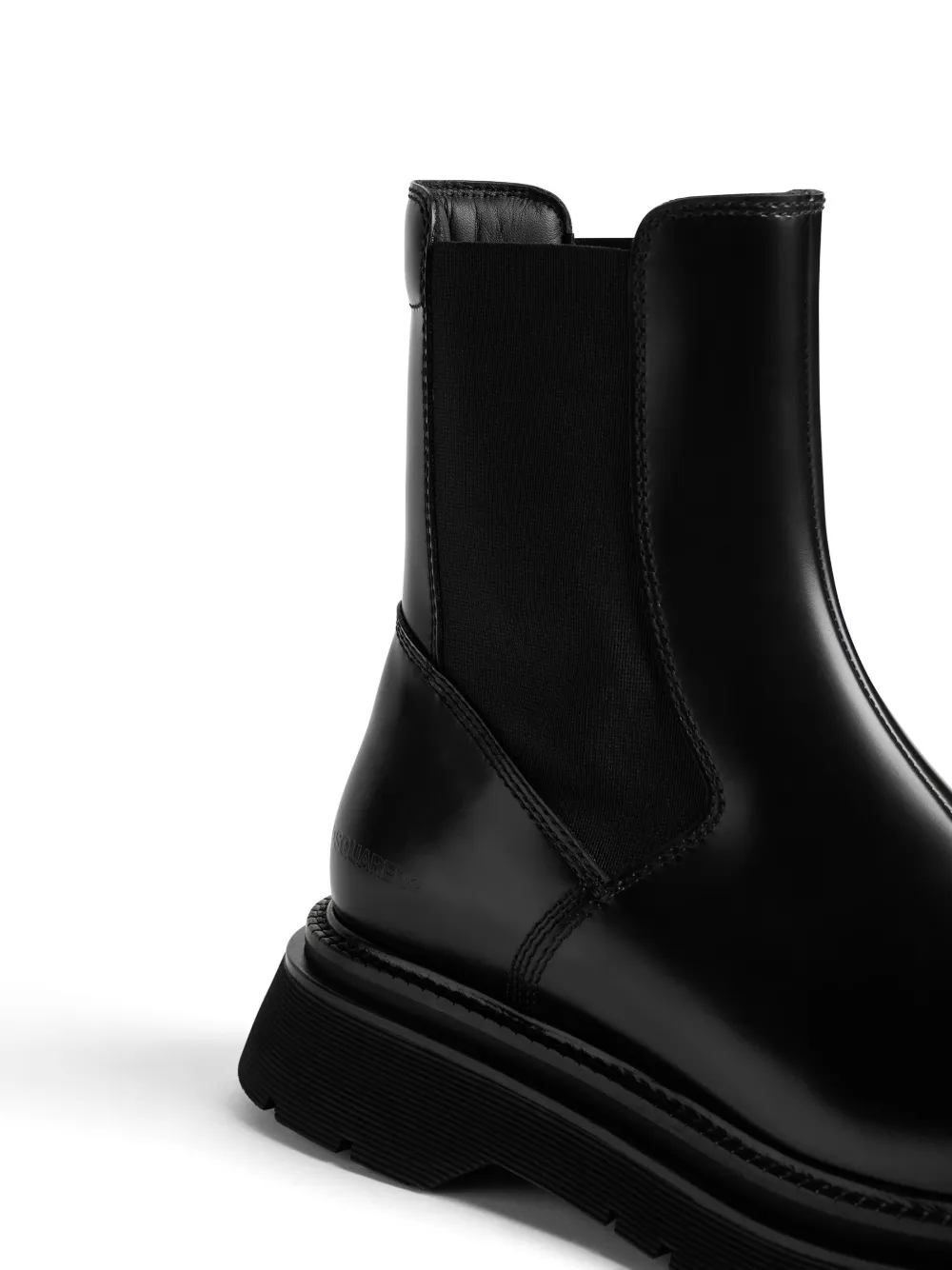 Shop Dsquared2 Patent Leather Chelsea Boots In Black