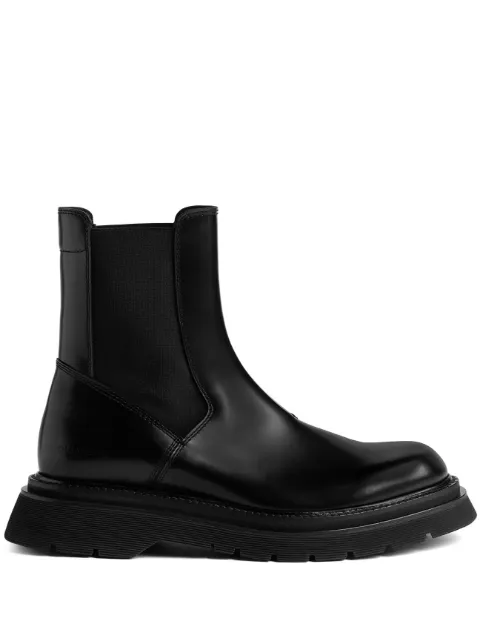 DSQUARED2 patent leather Chelsea boots
