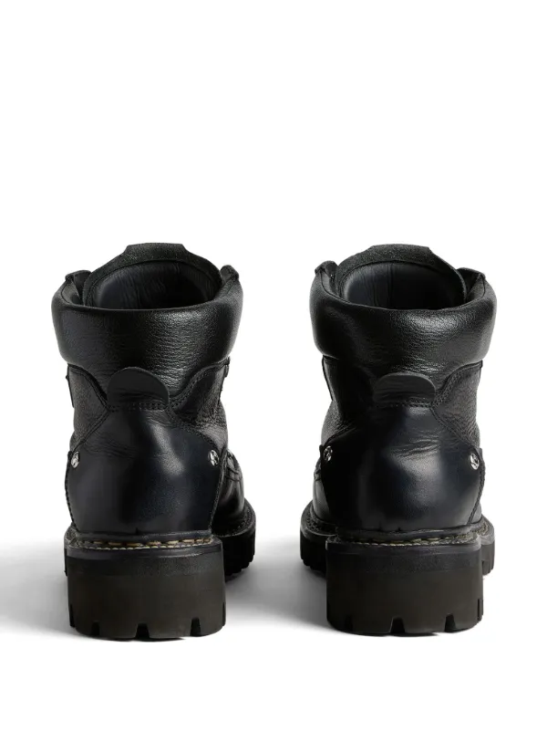 DSQUARED2 Leather Hiking Boots | Black | FARFETCH