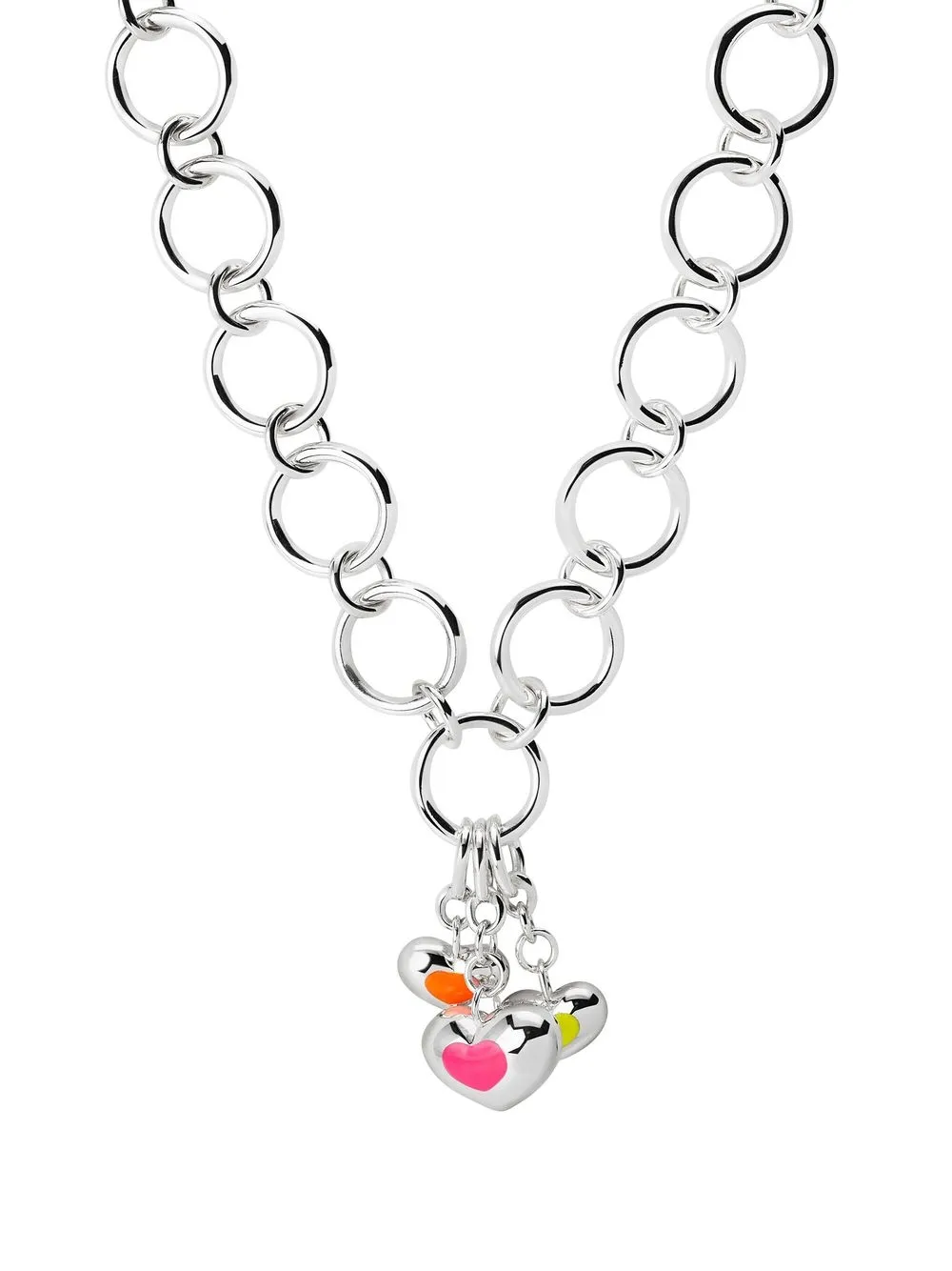 

TANE México 1942 collar Mucho Amor en plata de ley con esmalte - Plateado