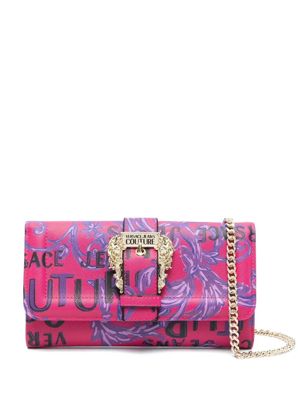 

Versace Jeans Couture bolsa satchel con estampado gráfico - Rosado