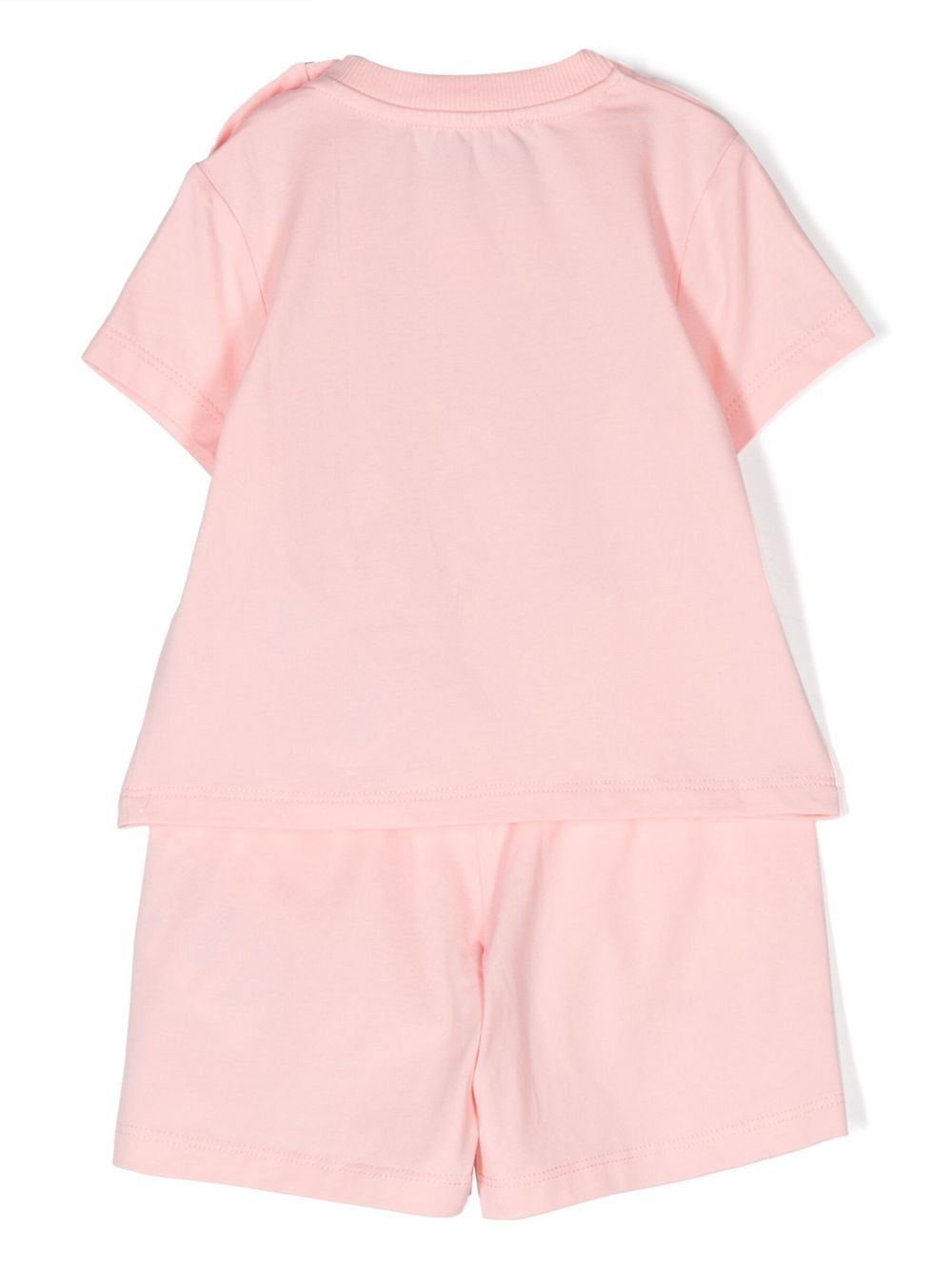 Moschino Kids T-shirt en shorts set - Roze