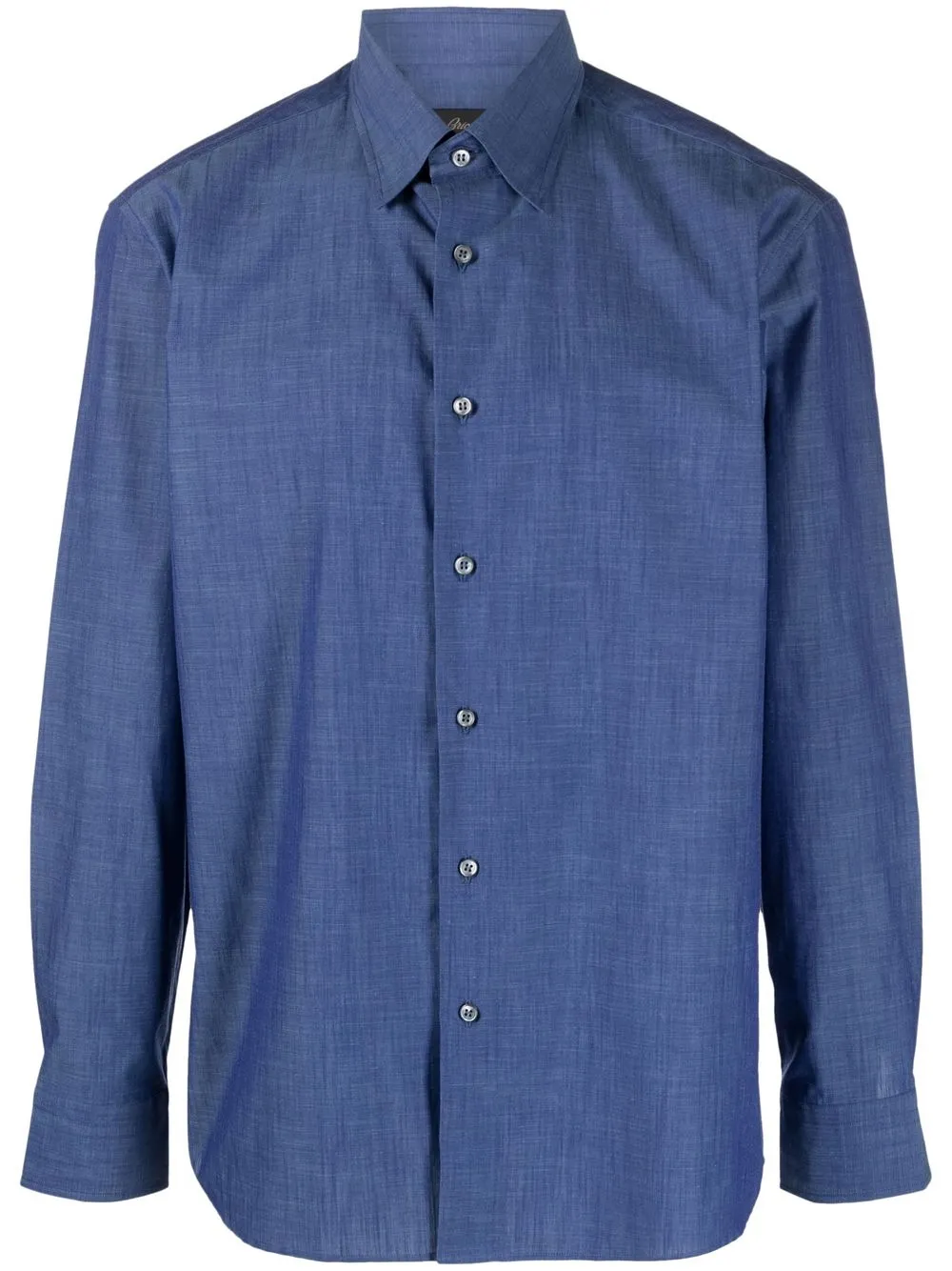 

Brioni long-sleeved cotton shirt - Blue