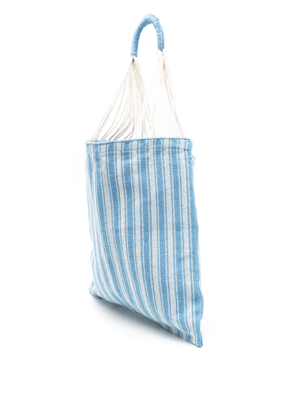 Shop Nannacay Bianca Colori Striped Tote Bag In Blue