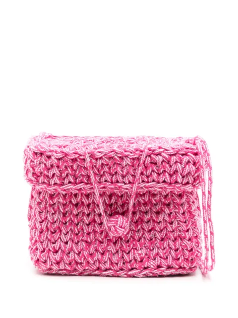 Nannacay bolsa de hombro tjida de crochet Roge