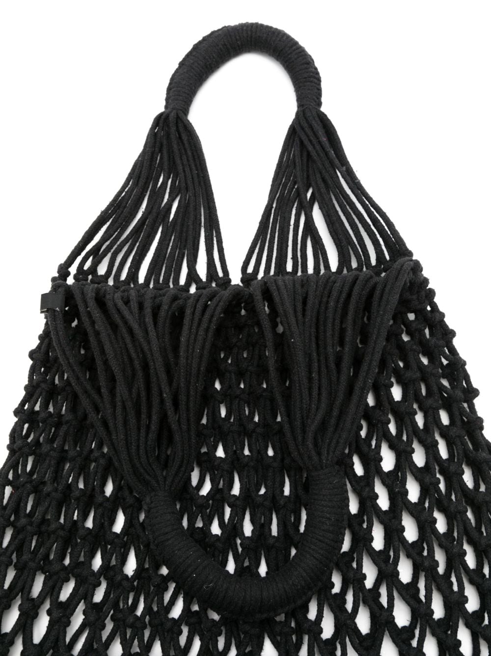 Shop Nannacay Alessandra Macramé Tote Bag In Black