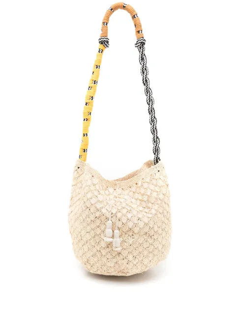Nannacay Petra crochet-knit shoulder bag
