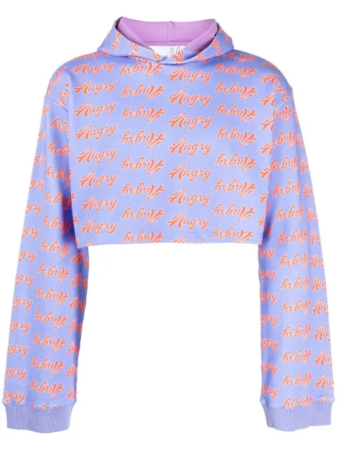 Natasha Zinko all-over Angry-print hoodie
