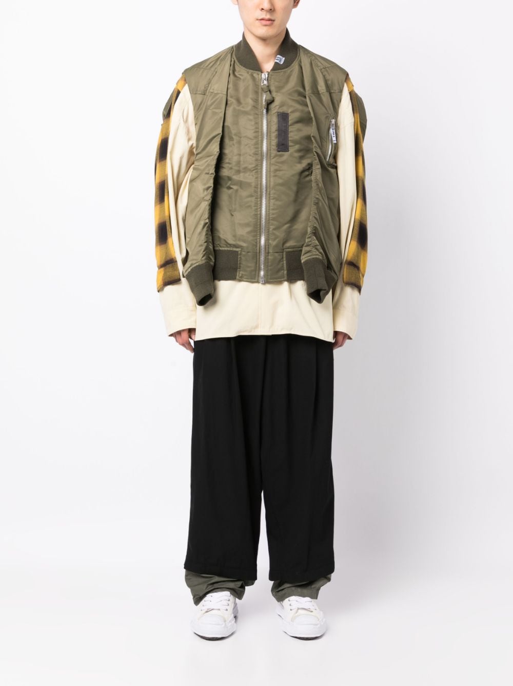 Image 2 of Maison MIHARA YASUHIRO multi-layered bomber jacket