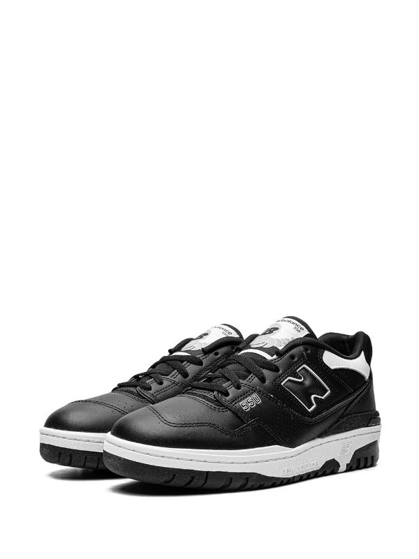 New Balance 550 Black/White Sneakers - Farfetch