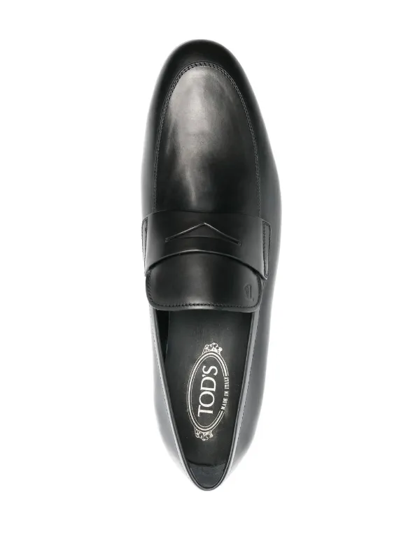 Tod's slip-on Leather Loafers | Black | FARFETCH