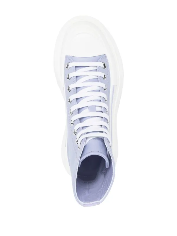 スニーカー alexander mcqueen Lilac leather Tread Slick sneakers Alexander McQueen Tread Slick Sneakers | Purple | FARFETCH