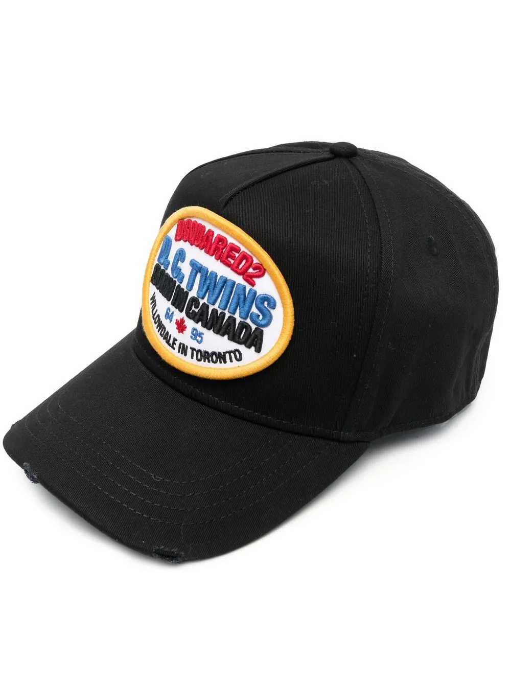 

Dsquared2 logo-patch baseball cap - Black