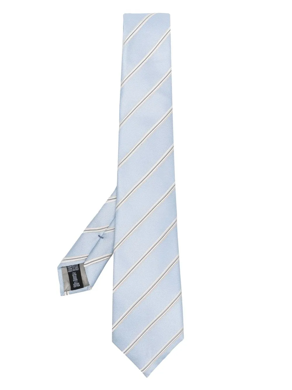 

Giorgio Armani diagonal stripe-print tie - Blue