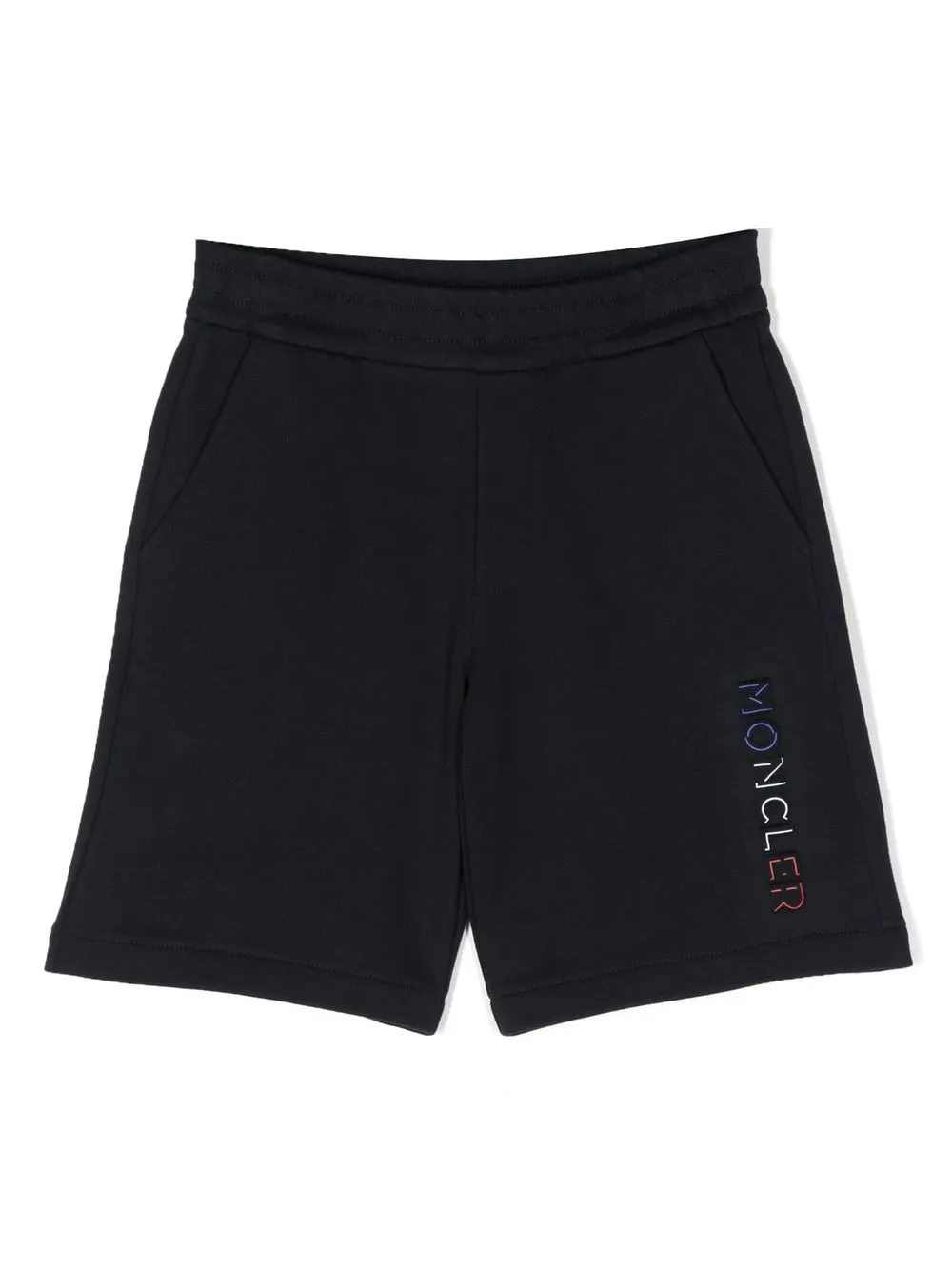 

Moncler Enfant bermudas con logo estampado - Azul