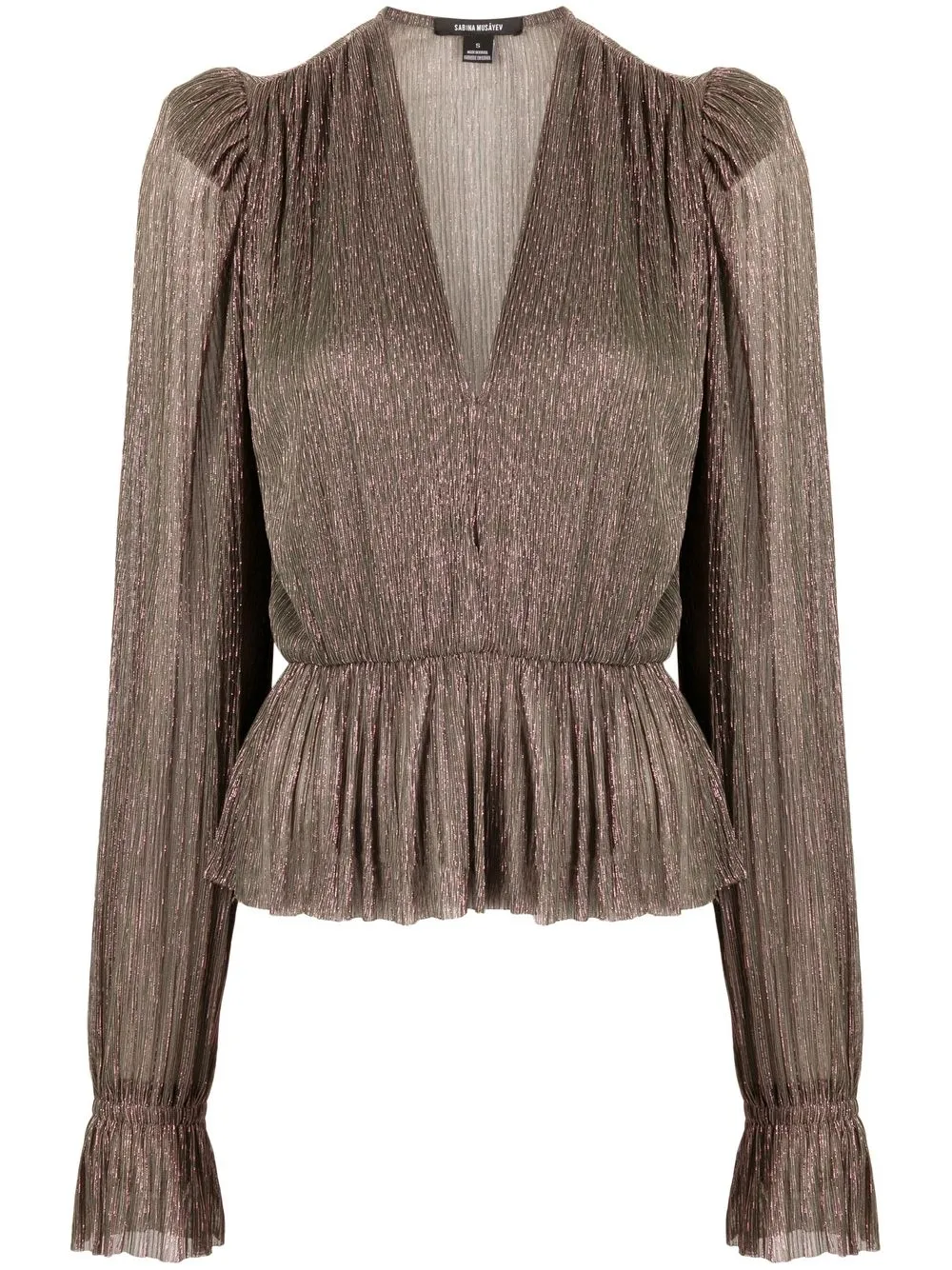 

Sabina Musayev poet-sleeves blouse - Green