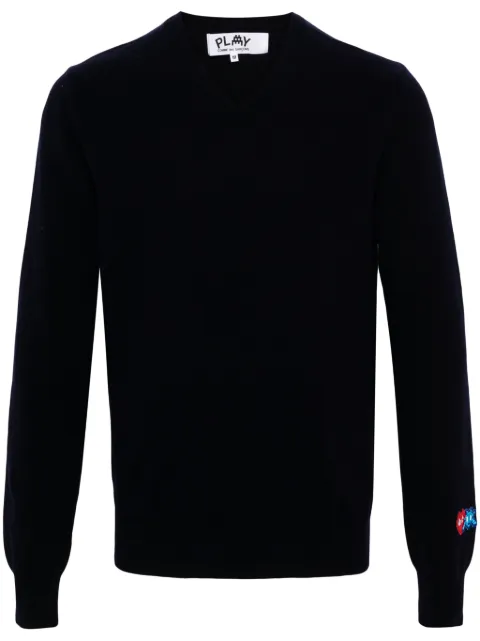 Comme Des Garçons Play x the Artist Invader pixelated-appliqué jumper