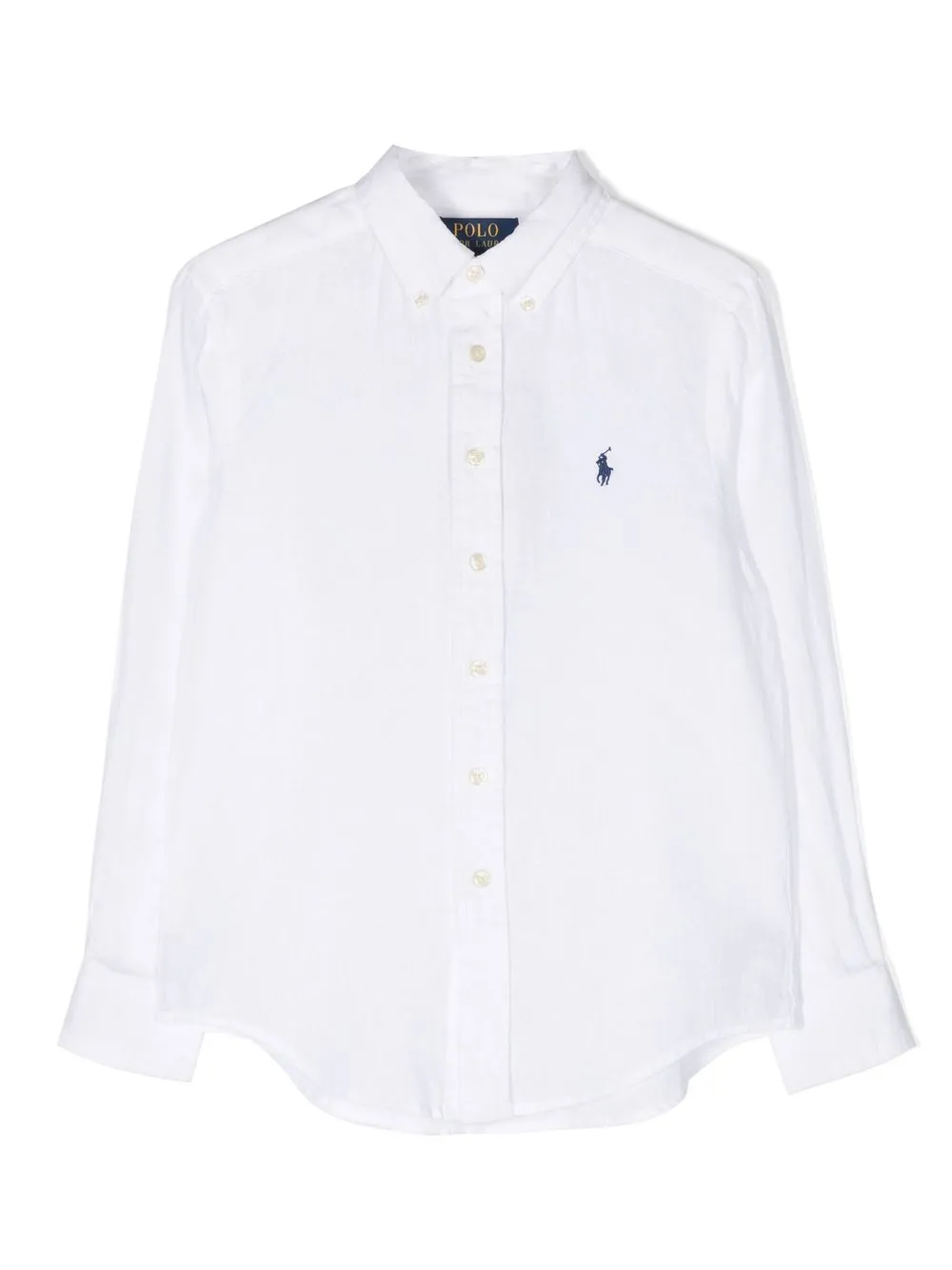 

Ralph Lauren Kids logo-embroidered cotton shirt - White