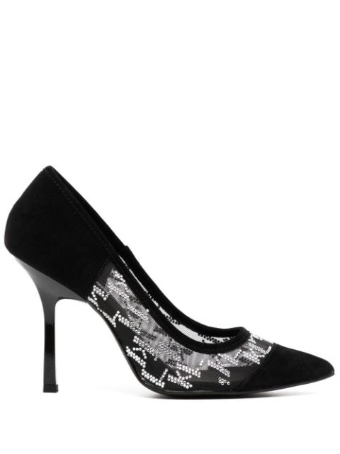 Karl Lagerfeld حذاء 'ساراباند' بكعب وزينة حجر الراين