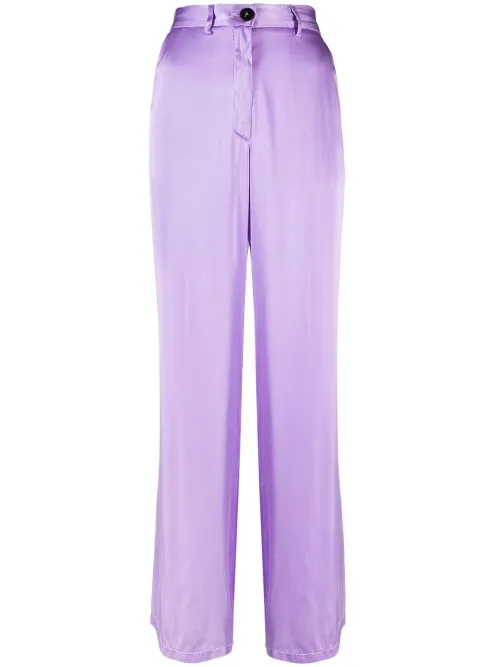 Pantalon en soie à coupe ample - Forte Forte - Modalova