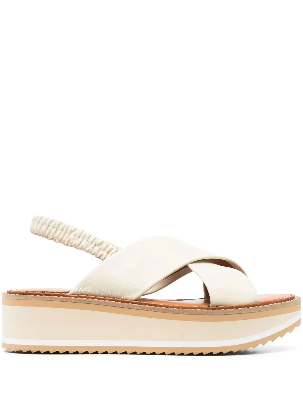 

Clergerie 50mm leather slingback sandals - Neutrals