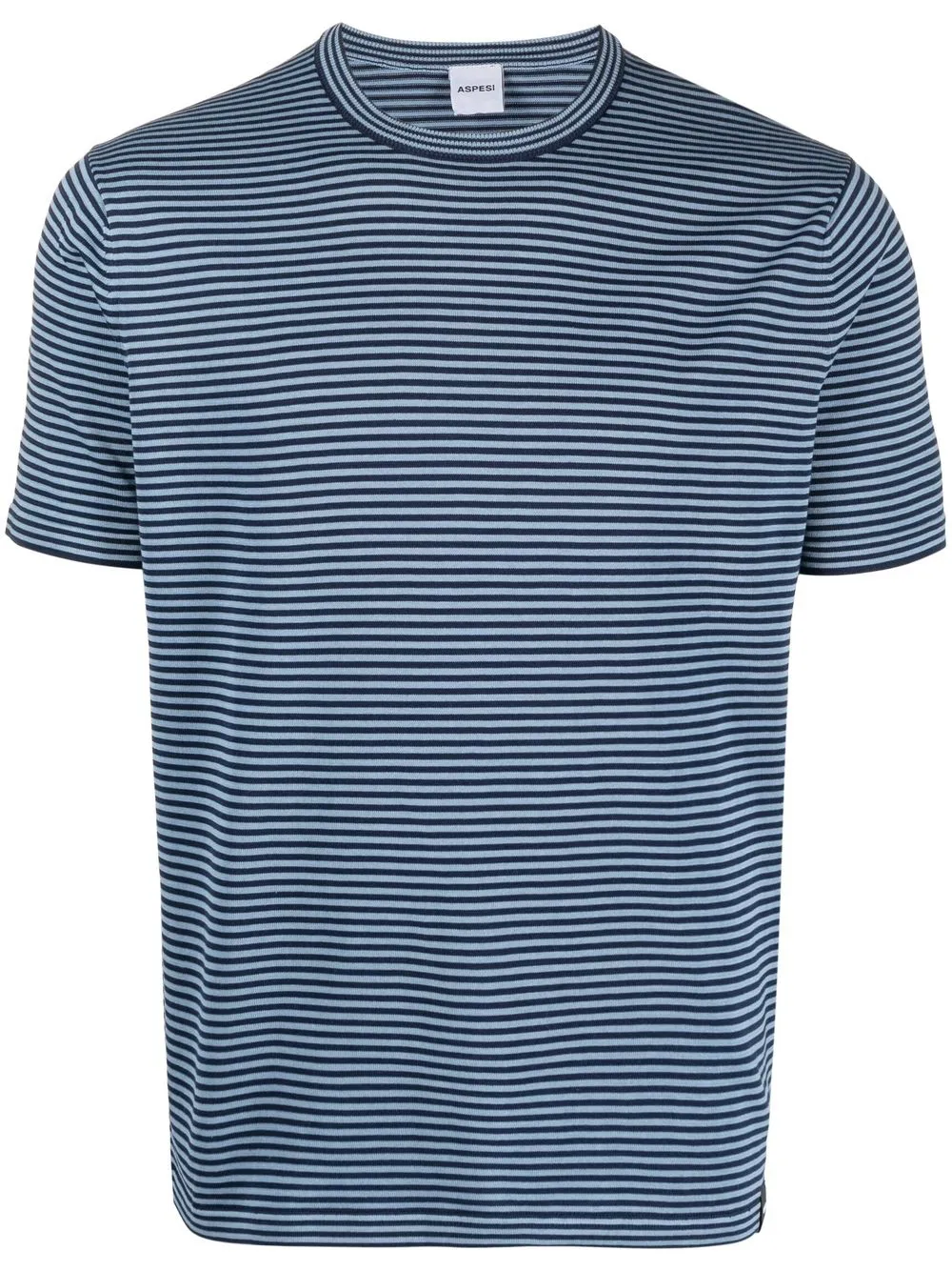 

ASPESI stripe-print short-sleeved T-shirt - Blue