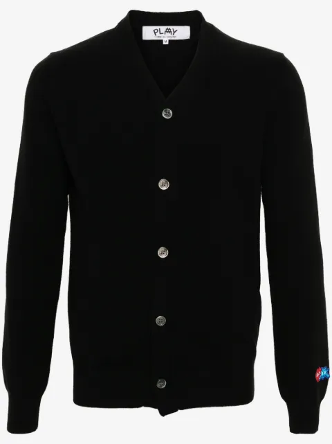 Comme Des Garçons Play x the Artist Invader wool cardigan