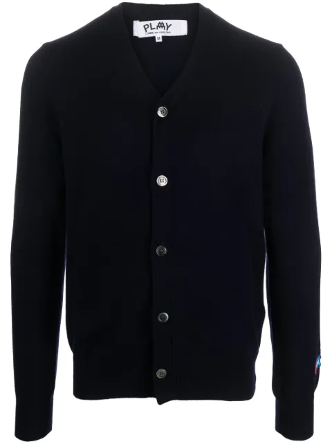 Comme Des Garçons Play x the Artist Invader wool cardigan