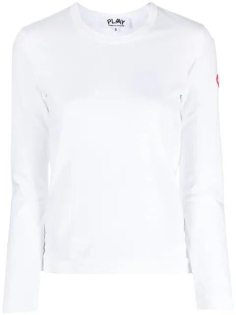 Comme Des Garçons Play x the Artist Invader pixelated-appliqué T-shirt