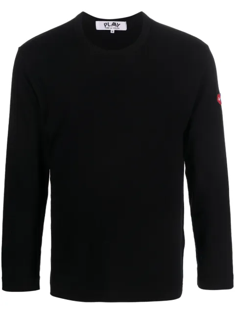 Comme Des Garçons Play x the Artist Invader pixelated-appliqué T-shirt