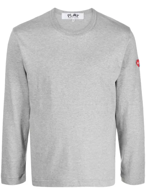 Comme Des Garçons Play x the Artist Invader pixelated-appliqué T-shirt