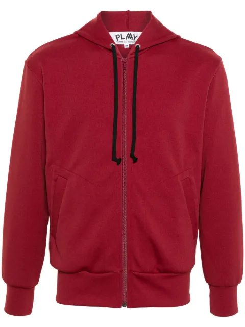 Comme Des Garçons Play logo-appliqué hoodie