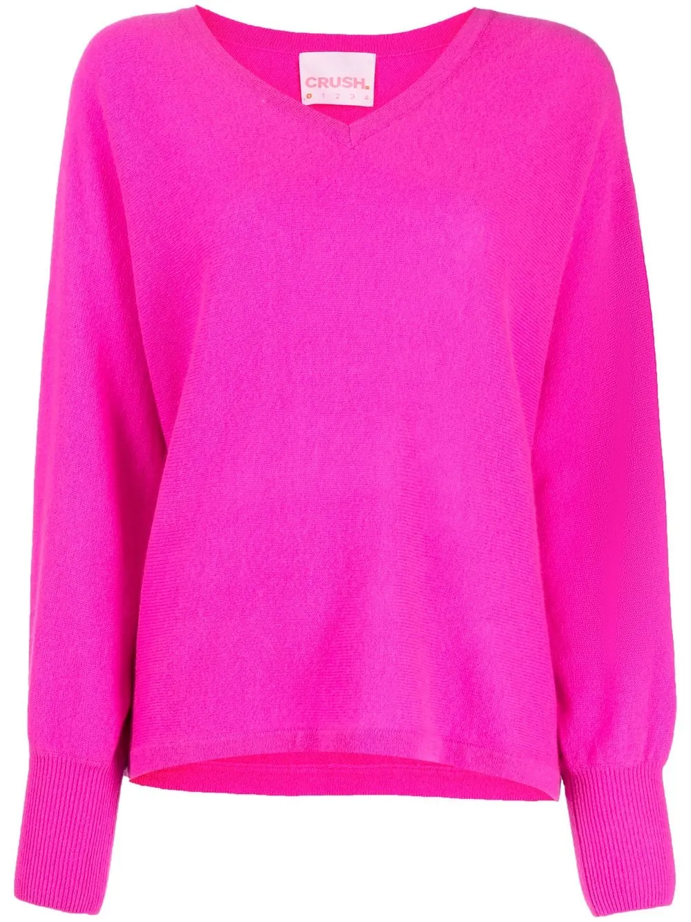 

CRUSH CASHMERE suéter de cachemira con cuello en V - Rosado