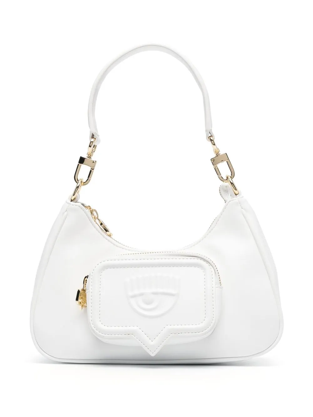 

Chiara Ferragni embossed Eyelike logo shoulder bag - White