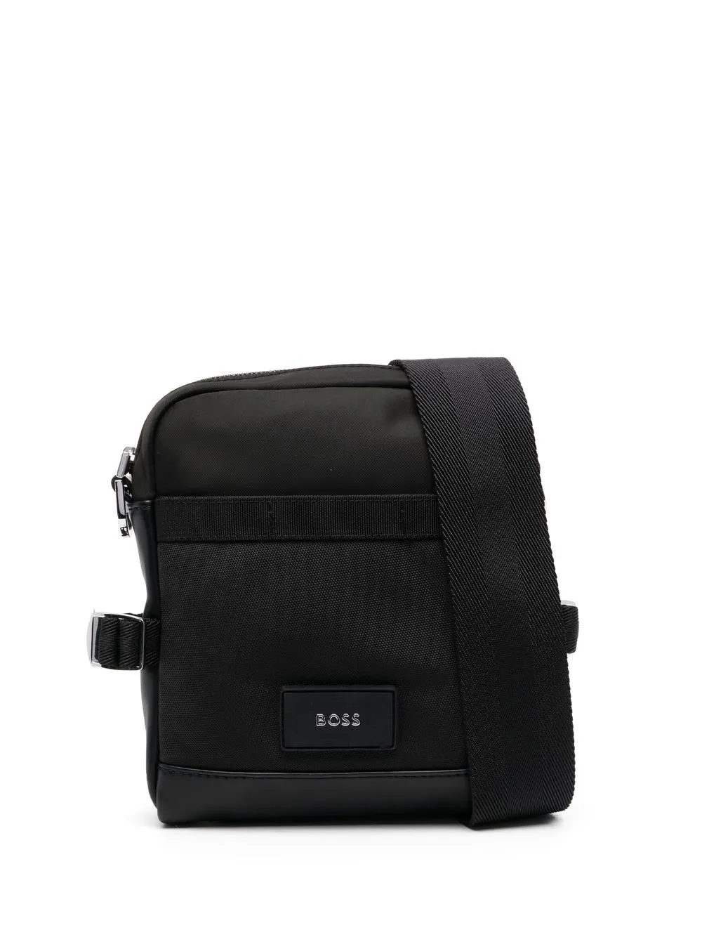 

BOSS zip-fastening messenger bag - Black